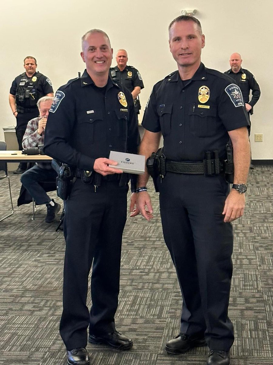 FishersChief's tweet photo. Congratulations to Assistant Chief Luke Gannon for completing 25 years of service. 

This length of service is becoming elusive for our profession, and you have managed it with class and character. 

28:1 https://t.co/EvW8YbIjtC