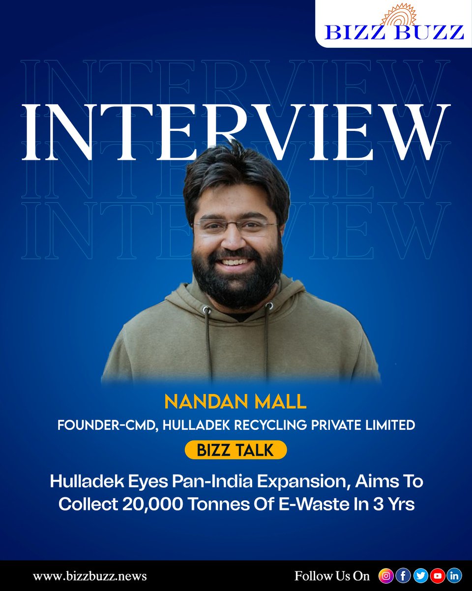 Nandan Mall, Founder-CMD, Hulladek Recycling Private Limited, explains embedded in the evergreen mantra of reduce, reuse and recycle, how Hulladek strives to manage the electronic and electrical waste of the country.

Check out the full story : bizzbuzz.news/bizz-talk/hull…

#StJames