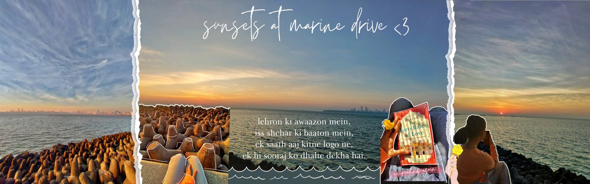 gurdittt's tweet photo. i'm currently obsessed with making these seamless, digital scrapbooks for my instagram photo dumps 

made this one for a pretty sunset at marine drive a few weeks ago 🌊🧡🤎

#digitalscrapbook #mumbai https://t.co/BneP8OY1MY