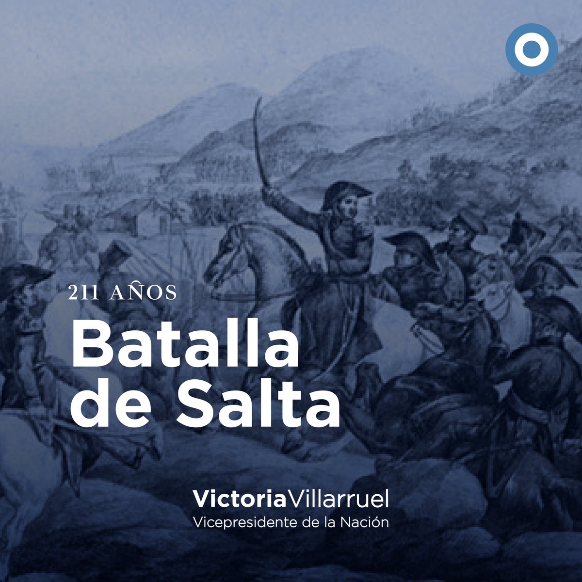 VickyVillarruel's tweet photo. 211 Aniversario de la Batalla de Salta. Estoy presente en esta querida provincia para rendir homenaje a los patriotas que en esta batalla vencieron nuevamente a los realistas. Los triunfos en Tucumán, San Lorenzo y Salta permitieron recuperar el Alto Perú y cimentaron la independencia de nuestra Patria. 🇦🇷 #TodoPorArgentina