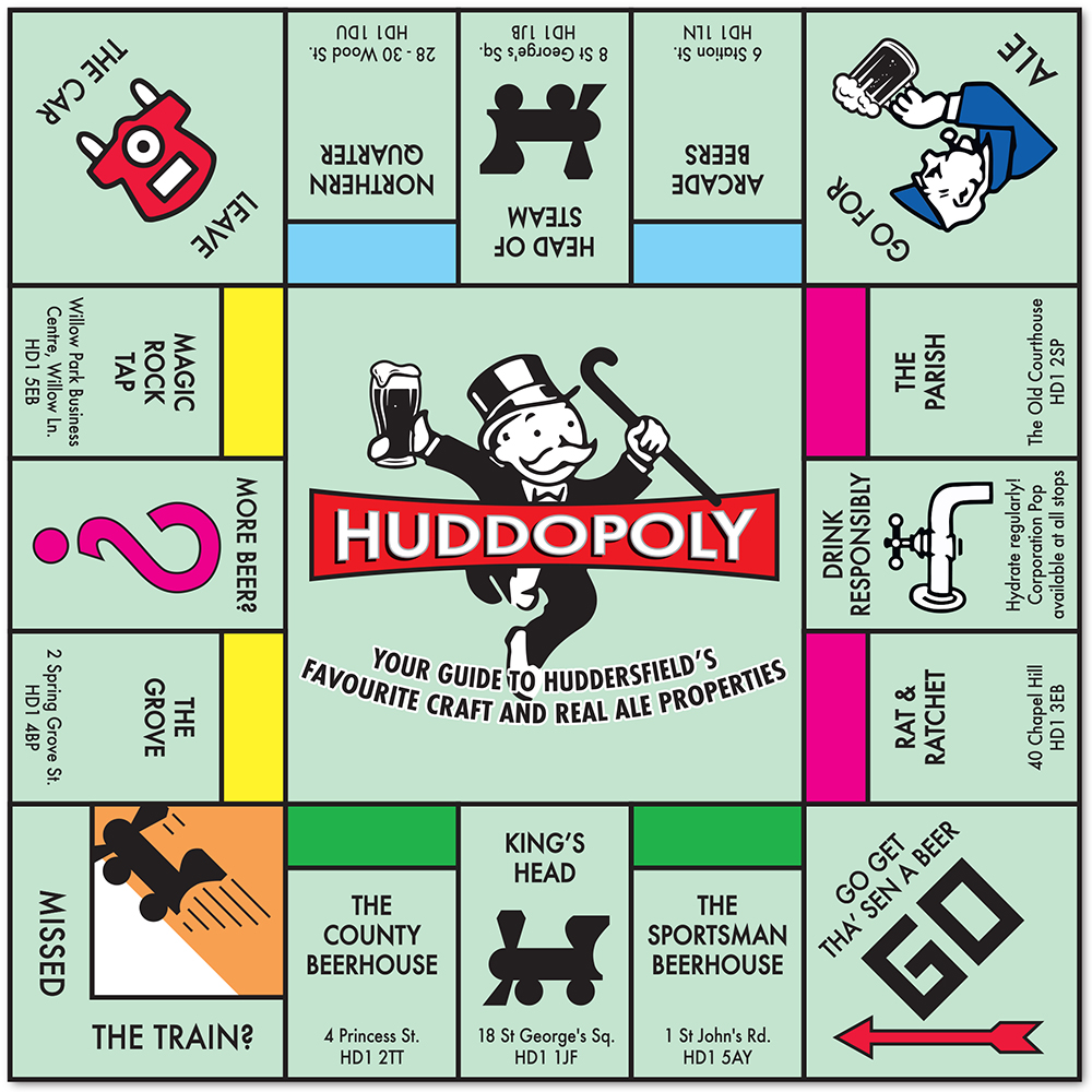 beerhousespubs's tweet photo. The pub trade isn't easy, but we do well when we're all doing well. This guide helps customers sample the best that Huddersfield has to offer because if the town trade is thriving, we all benefit.
Who's up for a game of Huddopoly?..
#huddersfield #realaletrail #craftbeer https://t.co/NltaKdLhEx