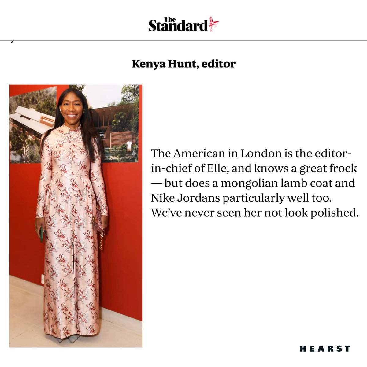 Congratulations to @ELLEUK’s Editor-in-Chief, Kenya Hunt, named in @EveningStandard's 40 Most Stylish Londoners alongside #Kate Moss, #Stormzy, #AdwoaAboah and the #PrincessofWales. See the full list, marking London Fashion Week’s 40th Anniversary, here: bit.ly/48sb8fc