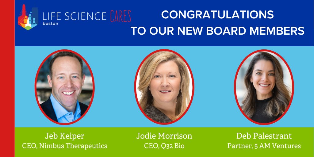 We're thrilled to add @JebKeiper, @JodiePMorrison & Deb Palestrant to our Boston Board of Managers. Our committed board leadership enables us to drive transformative change in the greater Boston community! Read more: lifesciencecares.org/news/life-scie….