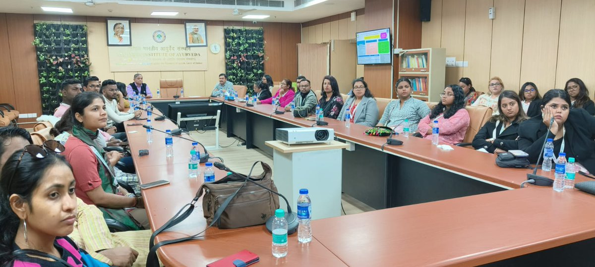 A team of 40 Diaspora #youth of Indian origin from different #countries visited #aiia part of 73rd edition of Know India Program (KIP) of #Ministry of External Affairs, Govt. of India.