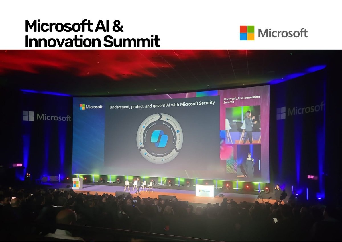 IFR_Group's tweet photo. MICROSOFT AI & INNOVATION SUMMIT 2024 Un recorrido de nuestro paso en vivo por el evento de Microsoft que se está celebrando hoy.👇#MicrosoftAI #Summit #InnovationSummit #MicrosoftSummit #AISummit #MicrosoftSummit2024 #Copilot #Security https://t.co/VfhpJCGdiT