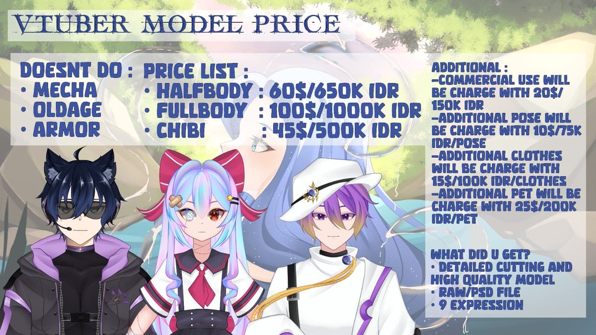 YanChan1205's tweet photo. ✨Open Live2d model commission✨
Repost is appreciated
-
-
-
-
Tags : #commission #art #digitalart #artist #commissionsopen #drawing #illustration #VGenOpen #live2d #vtuber https://t.co/16GqmHrA6q