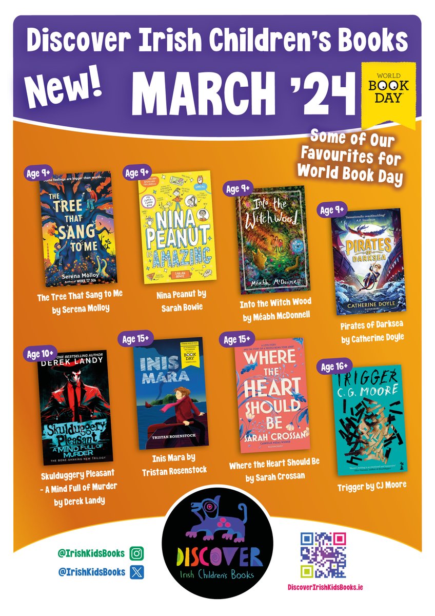 @juliangough @_JimField @SwapnaHaddow @SheenaDempsey @AlNolan @Rach_Khoo @HachetteKids @Gill_Books @WalkerBooksUK @OBrienPress And for older readers in March there are books by: @happy_scribbler @bowie_sarah @meabhmcdonnell @doyle_cat @DerekLandy @TRosenstock @SarahCrossan and @cgmoore_author #DiscoverIrishKidsBooks