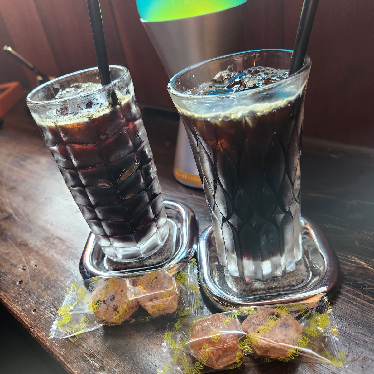 KumichanMos's tweet image. 今日は こちらでも
アイスコーヒー😁🌀🌀
#ESCS
マスター
ネタ考えてくれるの
可愛すぎ🥰