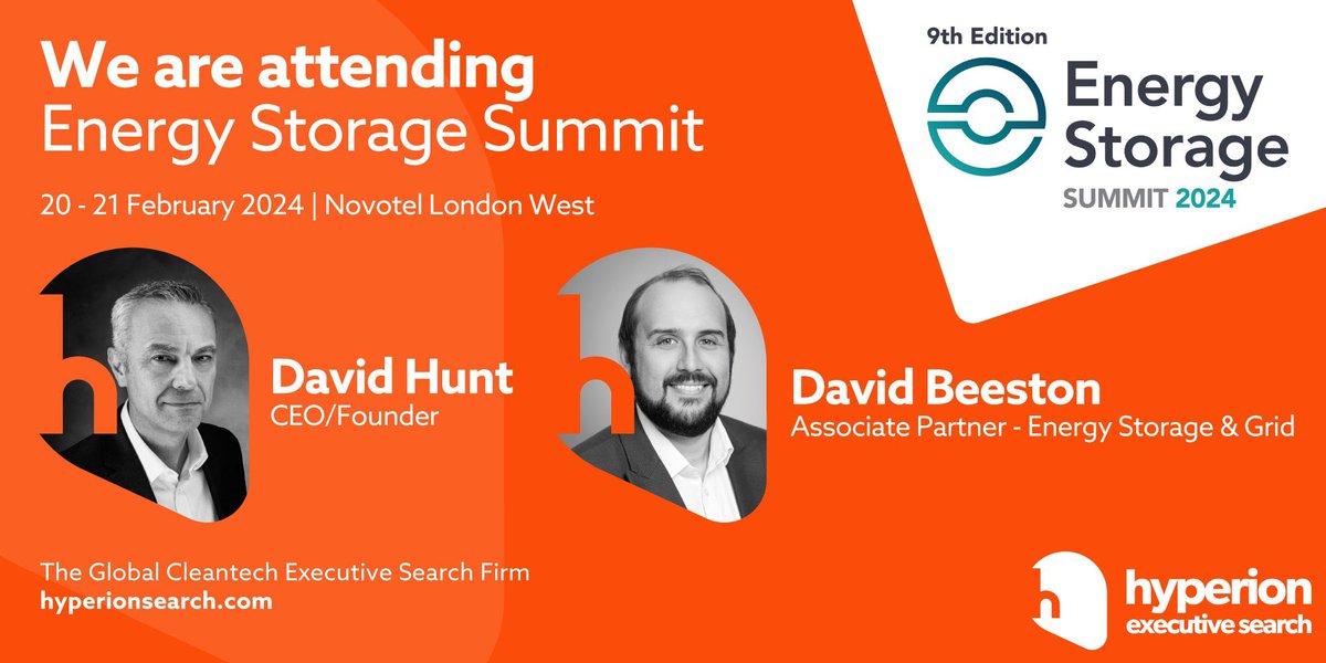 HyperionESearch's tweet photo. @DavidHsearch &amp; @DavidBeestonHES are at #storagesummit for the next two days. Say hello if you’re about! https://t.co/gmccJUdZn9