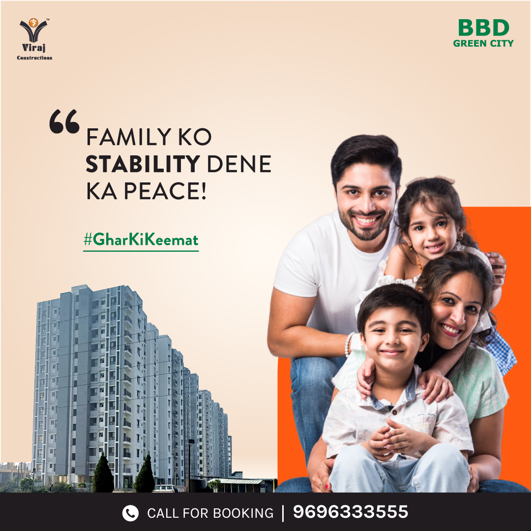 virajwebchat's tweet image. The true value of your home is realized when you see the peace in your family's eyes, having permanent stability. #GharKiKeemat

Visit: virajconstructions.com
Call NOW: +91 9696333555

#2bhkflats #3bhkflats #villas #VirajConstructions #bbdgreencity #bbdgroup
