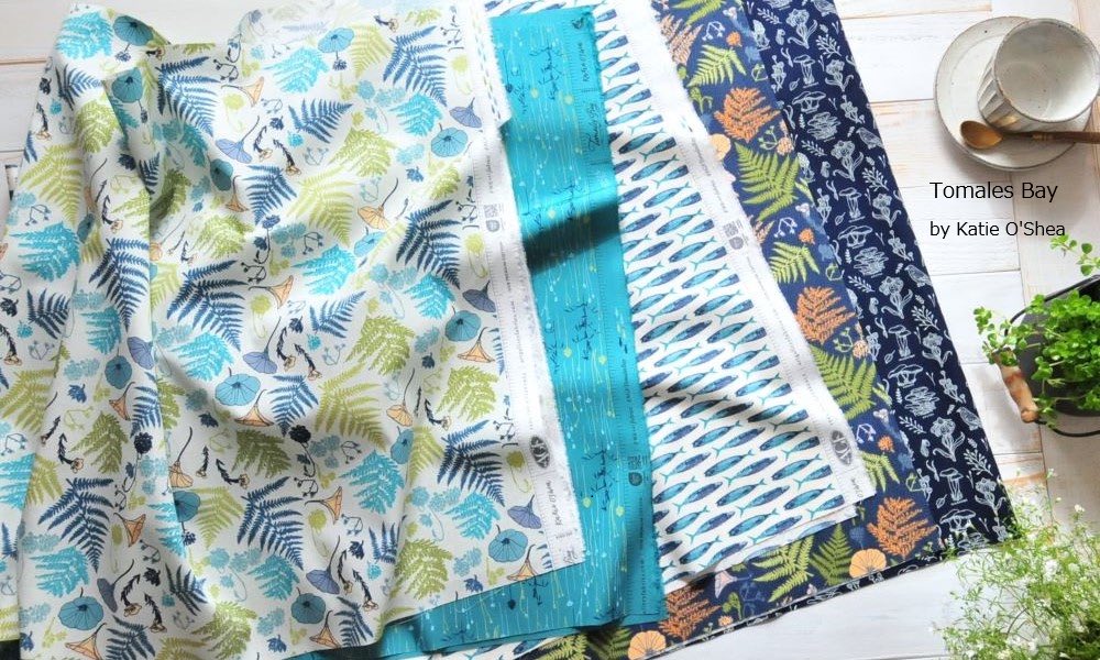 新作コレクション　Tomales Bay
お待たせしました！本日掲載！！
by Katie O'Shea

2月はあれこれバタバタしてて、新作の発表準備に時間を要してしまいました💦

カリフォルニアのトマレスベイの雄大で美しい景色にインスパイアされて生み出した青緑色が美しいケイティの傑作！ご覧あれ！！✨