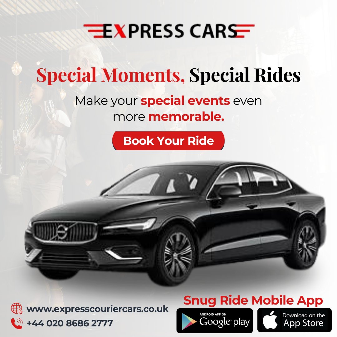 expresminicabs's tweet photo. Make your special events even more memorable with our special event car services. Your ride, your way.
Book Now: https://t.co/dgxCpLK6c6
Call Now: 020 8686 2777
Download The Sung Ride App
#taxiapp #cabapp #croydontaxi #expresscars #croydoncabs #taxiservice #cabs #Cabservices https://t.co/DsrvQUtthe