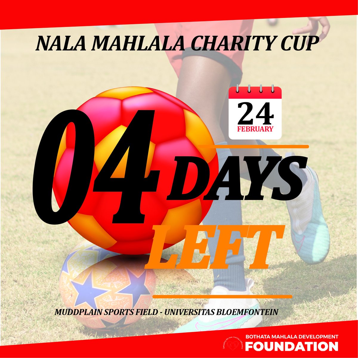 4 days left until the Charity Cup Soccer Tournament kicks off, . ⚽️📷 #CharityCupCountdown #sevenaside #Nalacharitycup #bmdfoundation #footballculture #supportcharities #CharityEvent2024