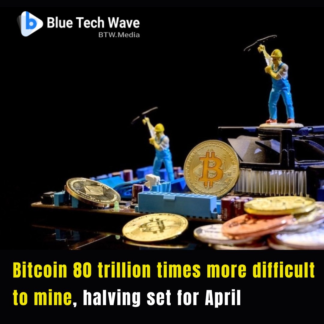 MediaBtw's tweet photo. Bitcoin mining difficulty, which measures the difficulty of solving cryptographic puzzles in the mining process, exceeded 80 trillion.
learn more:https://t.co/f141sunRyw…
#BitcoinHalving #Bitcoinminingdifficulty https://t.co/HMgEhJPGFa