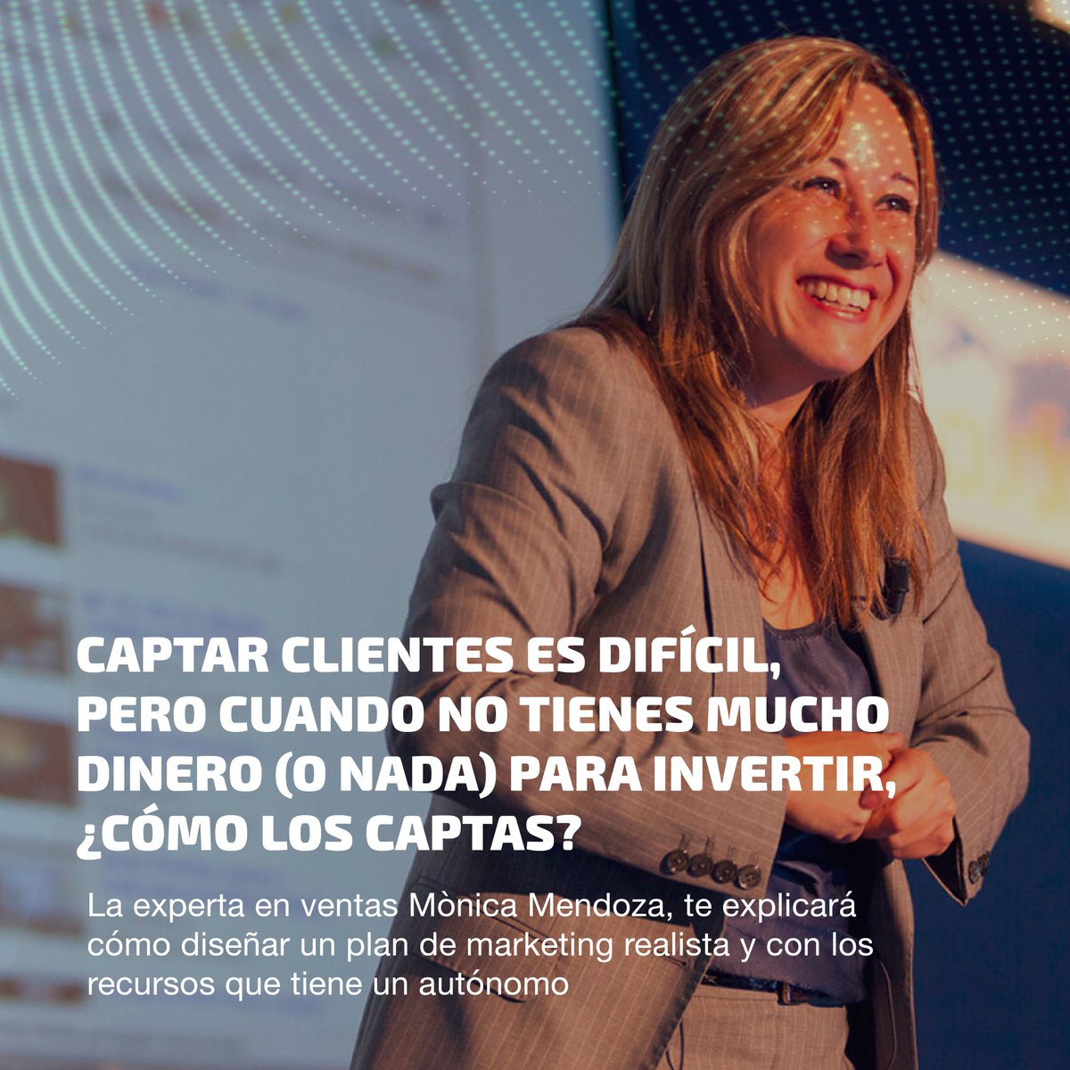 🌟 'MARKETING PARA PYMES Y AUTÓNOMOS: 5 CONSEJOS PARA EL ÉXITO' con @MonicaVentas 🌟 ¿Cómo captar clientes con pocos recursos? 💼 Acompáñanos en la SESIÓN PRESENCIAL el 5 de marzo en el COACB. 📅 ¡Registro gratuito disponible aquí: loom.ly/uTELdjk