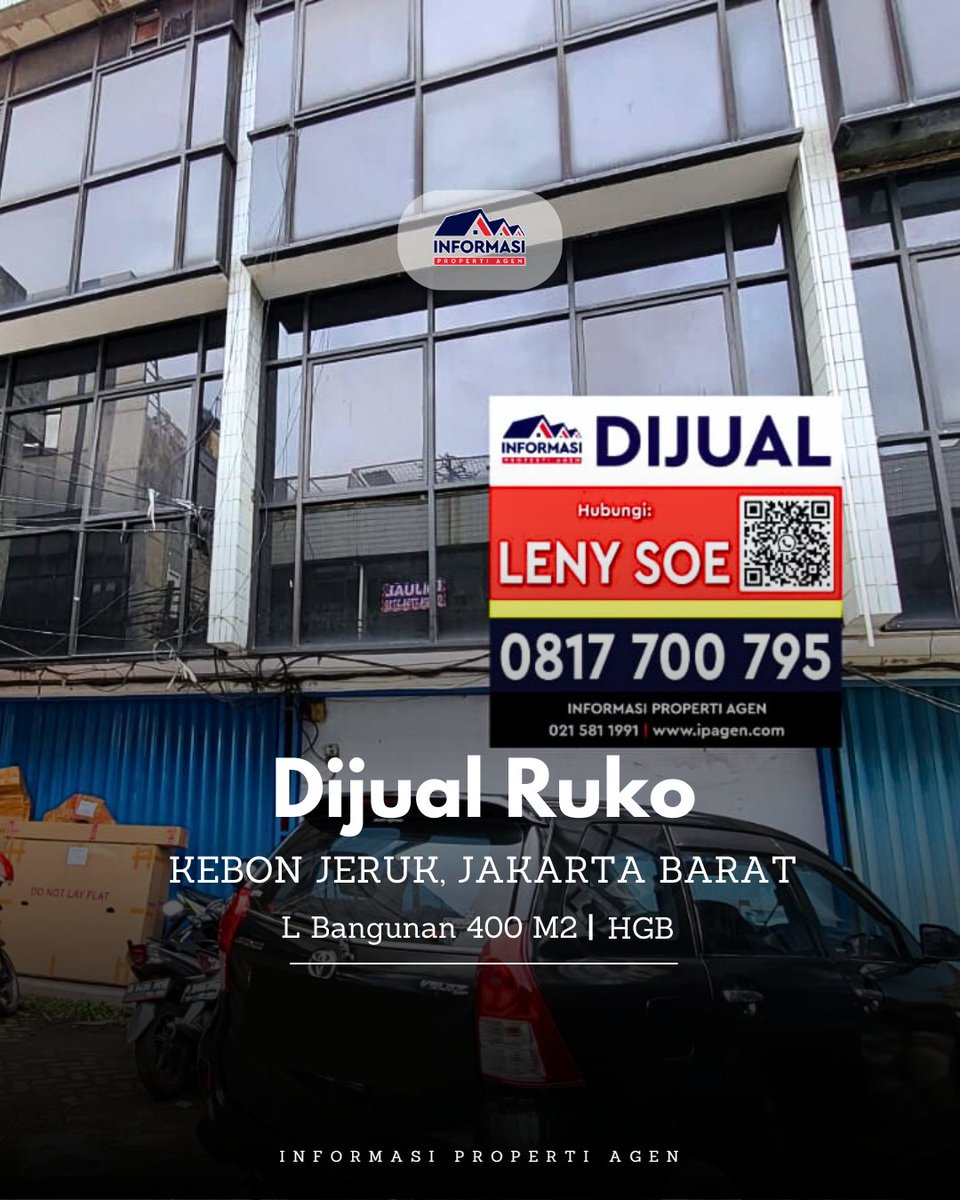 AgenInformasi's tweet photo. Dijual Ruko dalam komplek area Kebon Jeruk Raya Kebon Jeruk, Jakarta Barat

SertifikatHGB
L. Tanah135 M2 (9 X 15)
L. Bangunan400 M2
Lantai3
Daya Listrik11000 Watt
Arah BangunanTimur

7TPX08T7

Call Me
Leny Soe 0817-7007-95

-InDRA https://t.co/aTcVcK5Cal