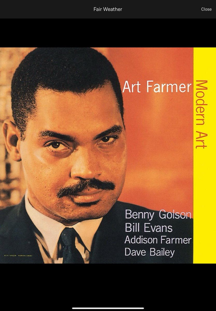 今宵のジャズタイムはこれからスタート▶️
Modern Art / Art Farmer
ジャケットは一歩引くけど中身は正反対で美麗❤️
#AtrFarmer
#BennyGolson
#BillEvans
#HardBop
#JBL