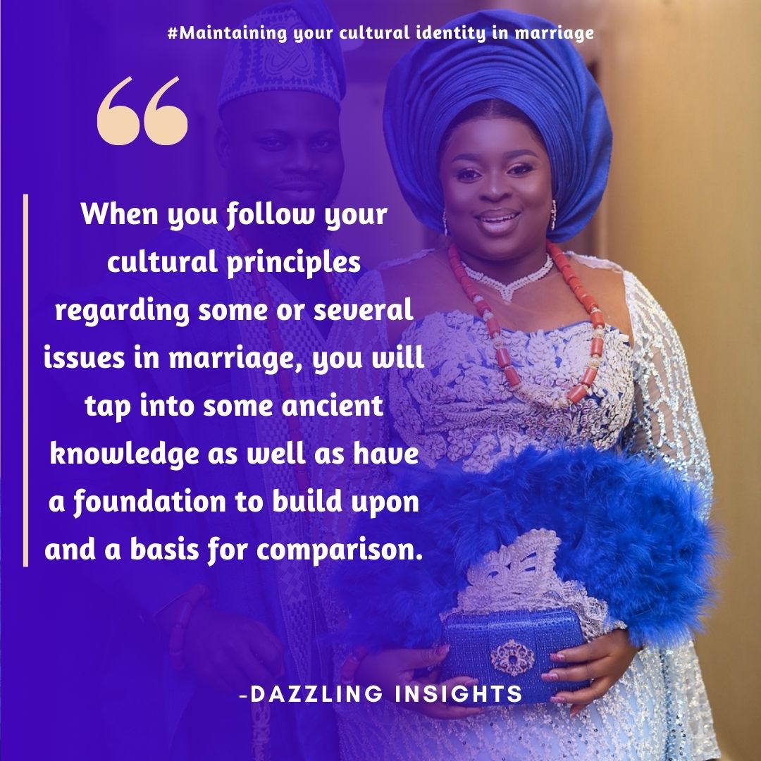 Glean knowledge from your culture regarding some issues in marriage. Visit the link and learn more. Also, follow Dazzling Insights on Facebook, Instagram &amp; X.

dazzlinginsights.com/maintaining-yo…
#marriage #agreement #culture #man #woman #roles #children #family #commitment #dazzlinginsights