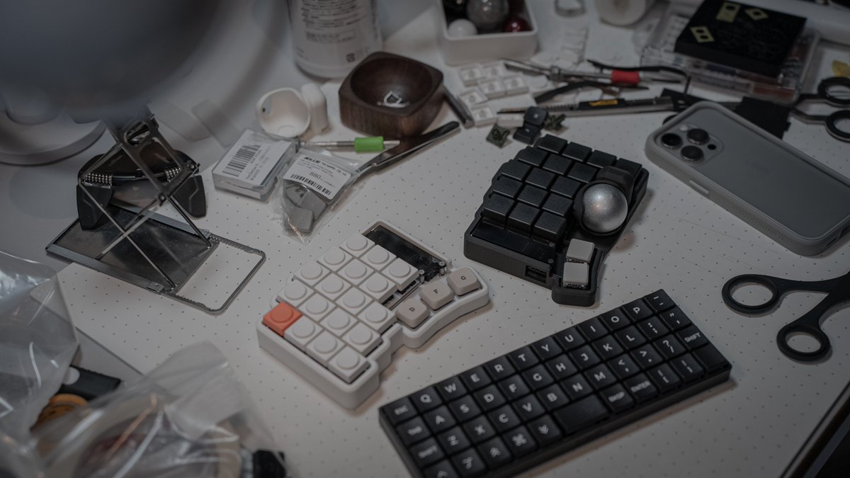Keyball39　書斎モデル　吸音材+磁力プレート装備 Keyball39 書斎モデル 吸音材+磁力プレート装備