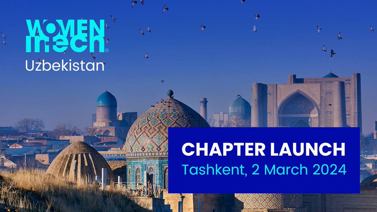 WomenInTechOrg's tweet image. We invite everyone to the grand opening of Women in Tech Uzbekistan!

📅Date: Saturday, March 2, 2024
⏰Time: 11:00
📍Venue: Ministry of Digital Technologies of the Republic of Uzbekistan

Register: lnkd.in/dRMzEn8q

#womenintech #womeninstem #chapterlaunch