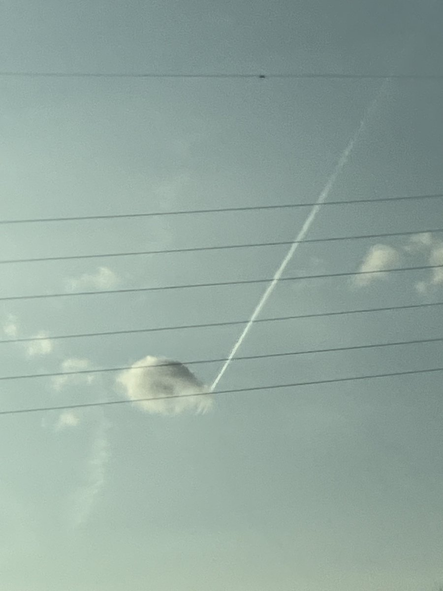 空にデカいファあった