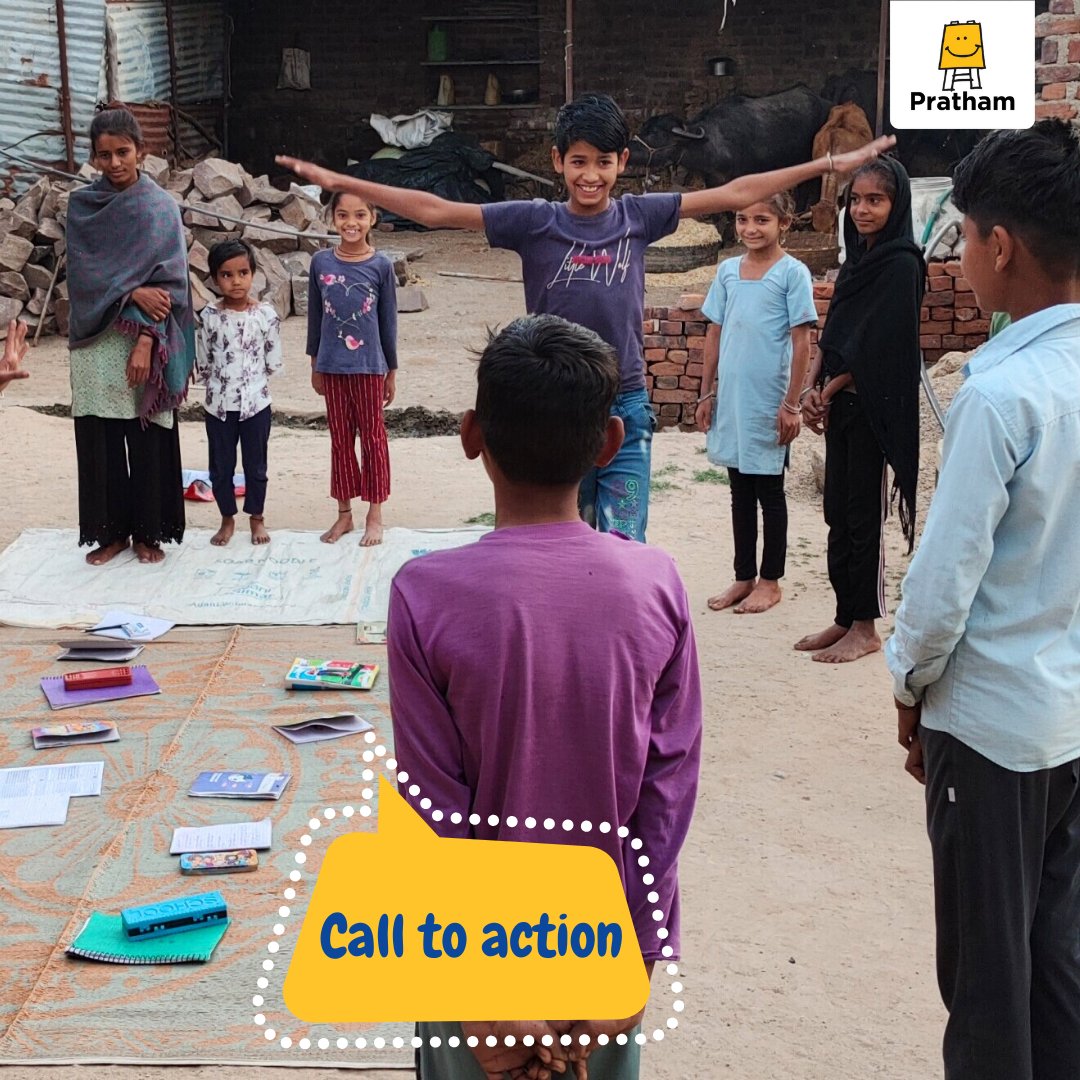 Pratham_India's tweet photo. Our learning camps are designed to help children "catch-up" on basic reading and arithmetic skills through activities such as train rides, letter-jump and other play-based interventions.
Here are some of these learning activities:
#learningcamps #pratham https://t.co/KZ97idHkfD