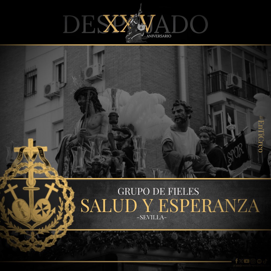 ⚫️Restando los días para poder acompañar a Ntro. Padre Jesús de la 𝐏𝐈𝐄𝐃𝐀𝐃 por las calles de Sevilla <a href="/saludyesperanza/">Salud y Esperanza</a> 

🗓️ 24 | 02 | 2024
🕢 Salida | 16:50H
🕢 Entrada | 00:30H

#EnTiCreo #XXVAniversarioDespojado #sevilla #jaen