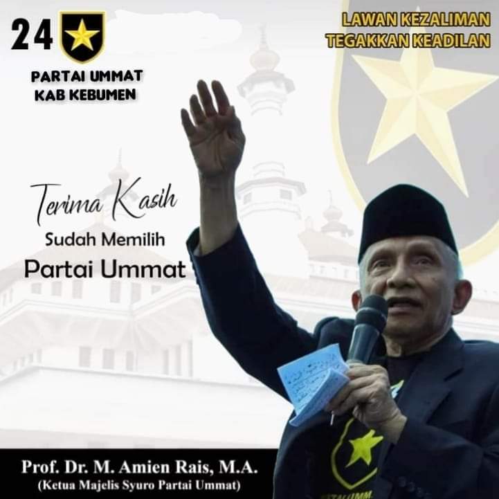 Terima Kasih Sudah Memilih 
Partai UMMAT 

#ummatkebumen
#lawankezaliman
#tegakkankeadilan
#partaiummat