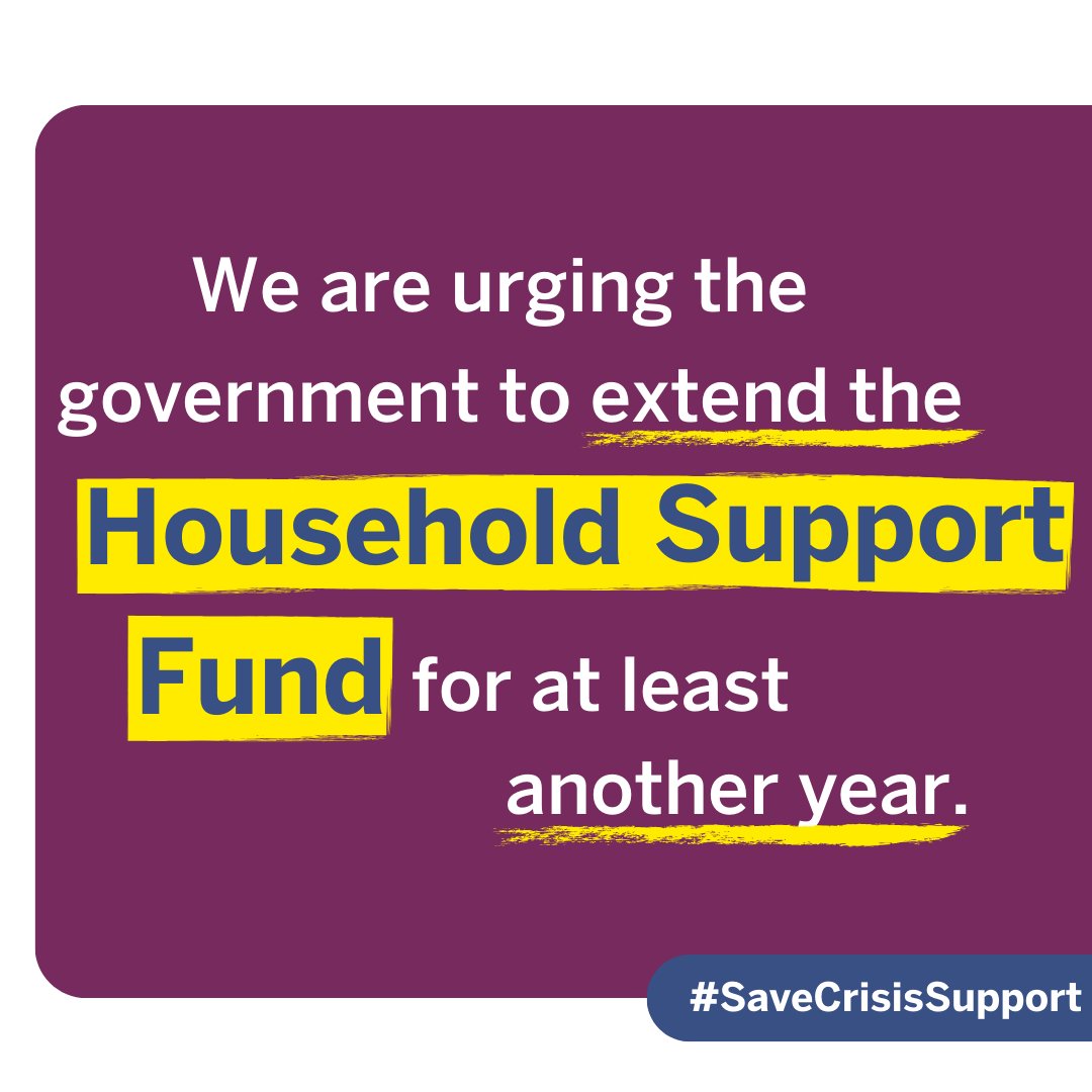 We’re urging @Jeremy_Hunt to extend the Household Support Fund beyond March, so that families facing hardship, hunger, and unexpected costs are able to get the help they need. Take action now: bit.ly/3wgu2Ix 📢 #SaveCrisisSupport