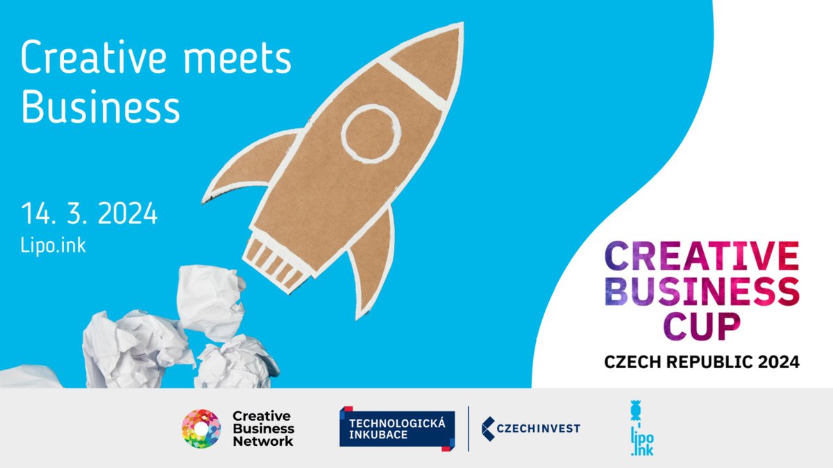 Creative meets Business vzniklo při příležitosti #Creativebusinesscup2024. Přijďte 14. března do Lipo.ink, poznejte kreativce, finalisty Creative Business Cup a poslechněte si interaktivní přednášky na téma střetu kreativity a byznysu  👉 bit.ly/lipoink