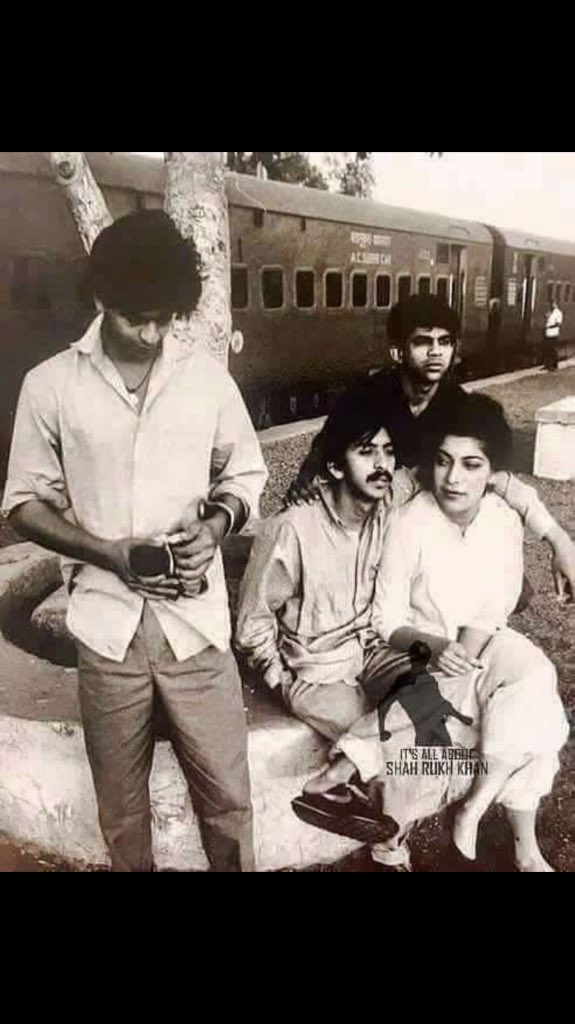 Those were the days @iamsrk. I can’t remember when where how and why? I think the other guy is #rituraj and look there’s #divyaseth too.