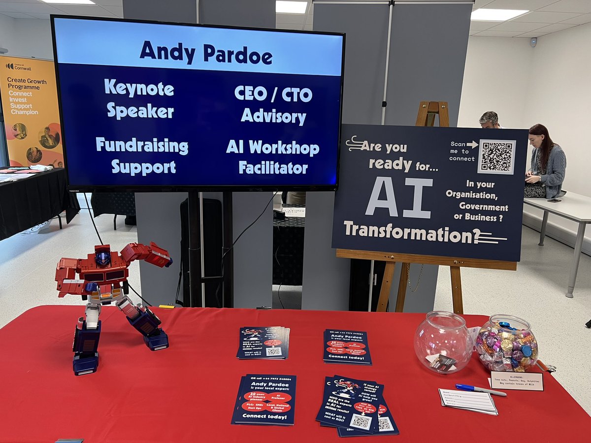 All set up and ready to go @SwCornwall BIG TECH SHOWCASE #ai #transformation