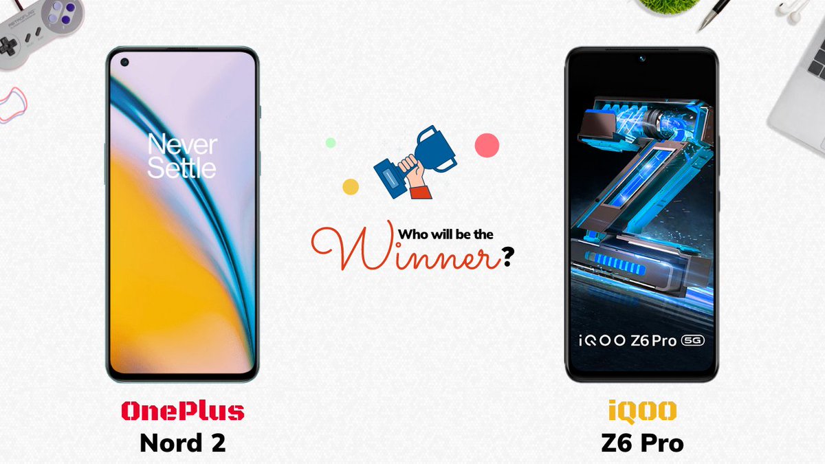CompareTechNet's tweet image. Checkout our new video :

OnePlus Nord 2 vs iQOO Z6 Pro: Who will be the Winner?
youtu.be/NH9Lk2PMkmo

#OnePlusNord25G #OnePlusNord2 #iqooz6pro #comparetech #smartphonecomparisons