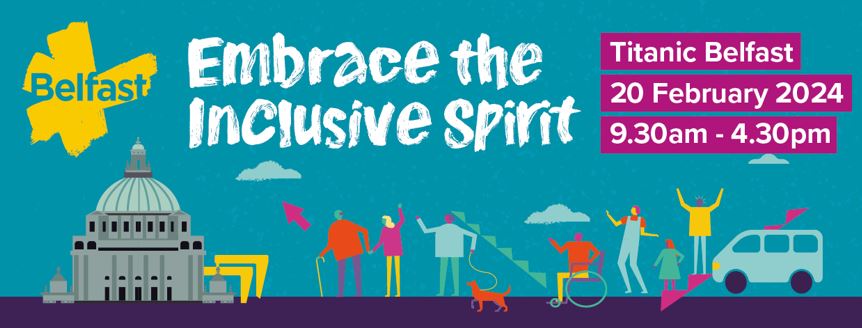 .@TheSineadBurke, @RossCalladine & @CarrieALightley will share their experiences as disabled travellers at our Embrace the Inclusive Spirit event today. They'll also highlight how Belfast businesses can use our new toolkit to become more inclusive - ow.ly/CT9G50QCCKN