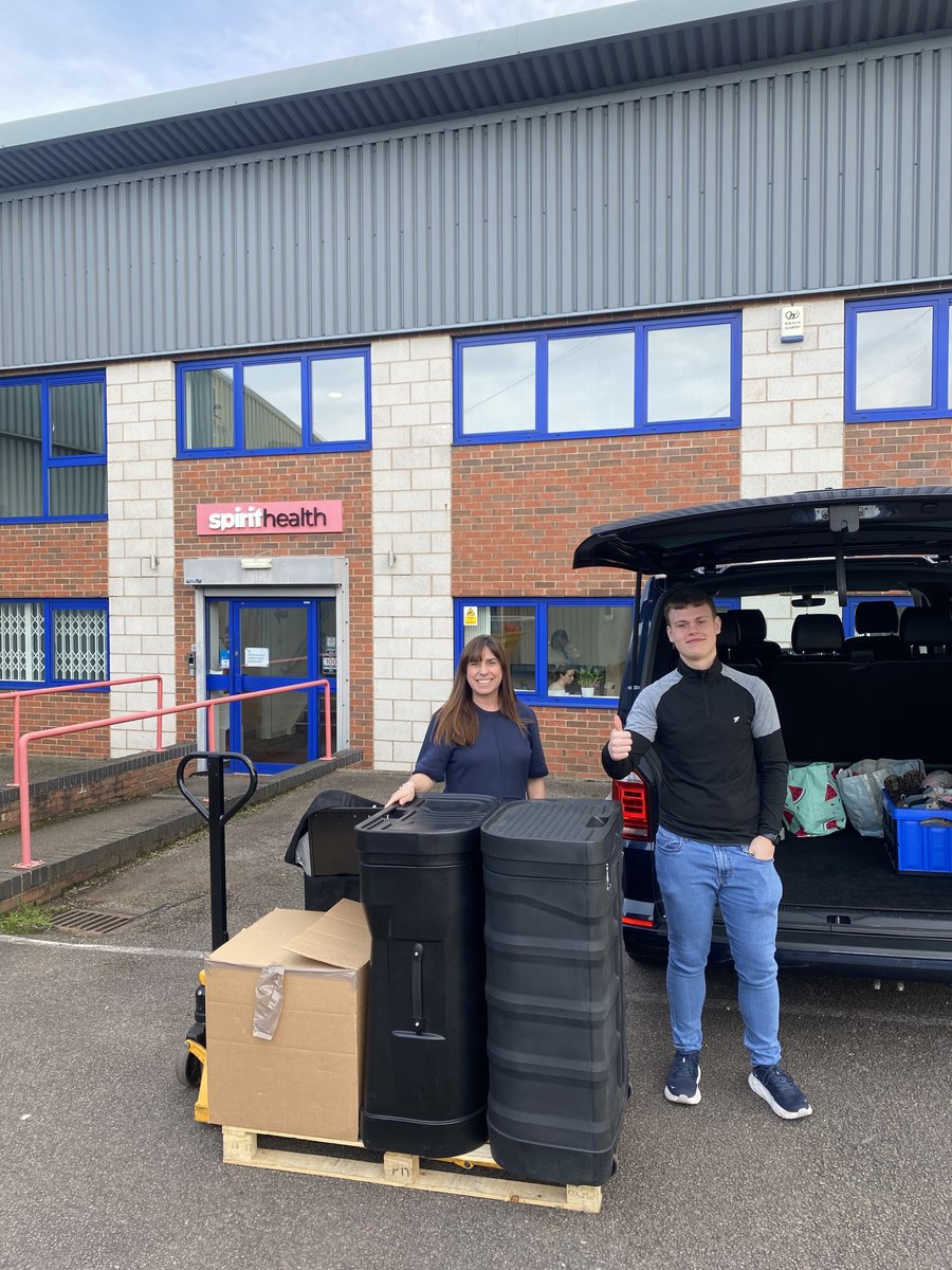 .@alexswish  is a fantastic charity that we support here at Spirit.

Yesterday, we donated some of our exhibition stands to help them spread awareness and support them in their cause.

Here's Toby, helping to load our donations ready for their new home.  #socialimpact #CSR