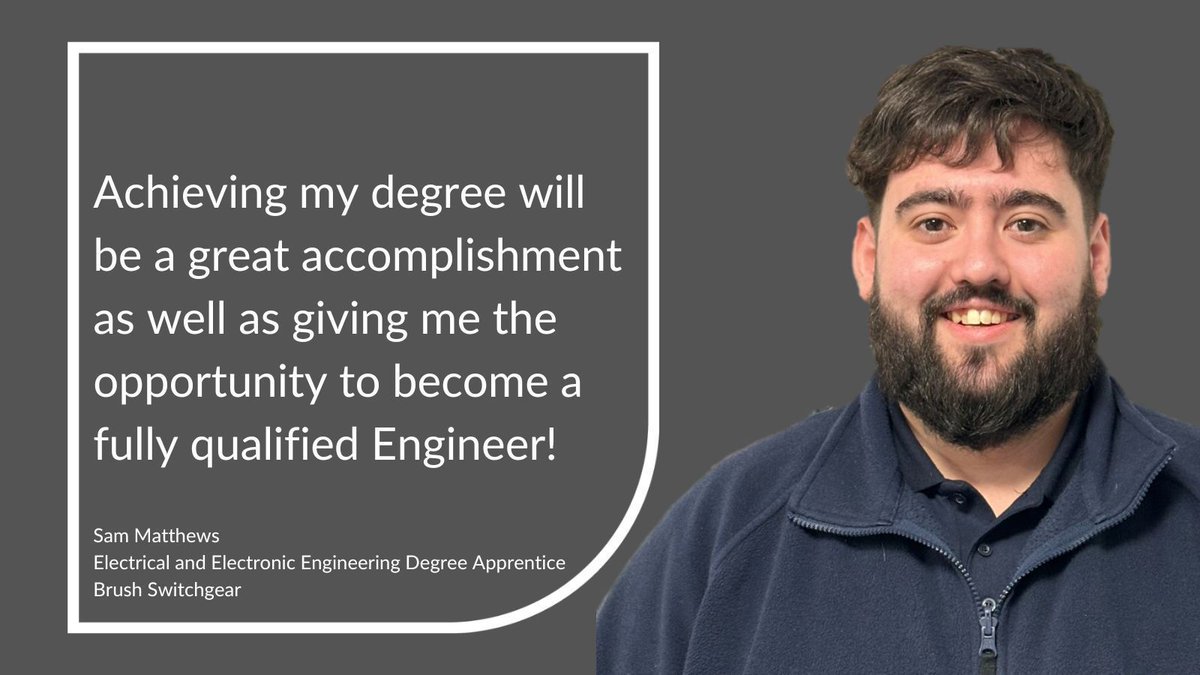 Degree Apprenticeships USW (@padegreeapps) on Twitter photo Electrical Engineering apprentice Sam of Brush Switchgear in Blackwood tells us how he became a Degree Apprentice at <a href="/UniSouthWales/">University of South Wales</a> and what it means for his future career in Engineering.
Read Sam’s story: buff.ly/42qjLWj
#EngineersWeek Electrical Engineering apprentice Sam of Brush Switchgear in Blackwood tells us how he became a Degree Apprentice at <a href="/UniSouthWales/">University of South Wales</a> and what it means for his future career in Engineering.
Read Sam’s story: buff.ly/42qjLWj
#EngineersWeek