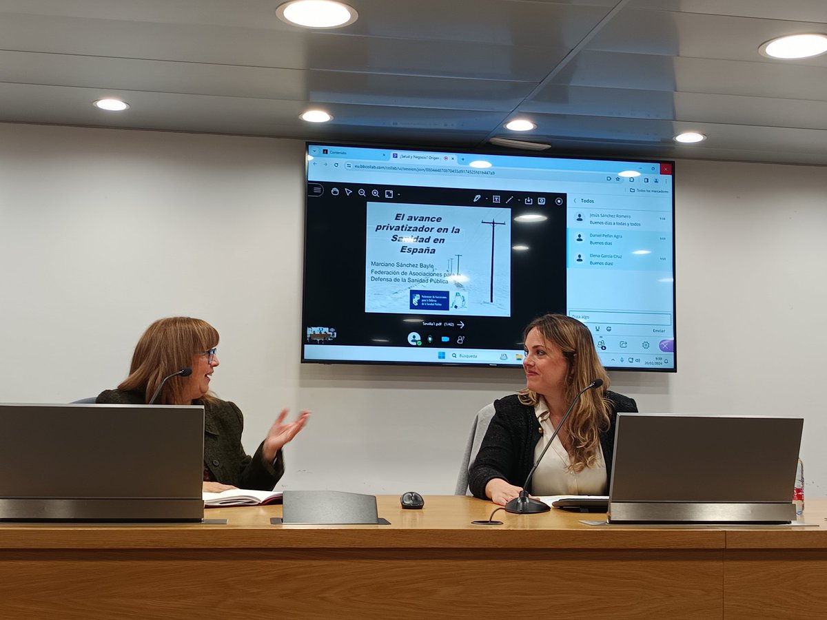 Empezamos el segundo día de trabajo, con la inauguración oficial de las jornadas "Salud y negocio? Origen y evolución de los hospitales privados en España" a cargo de la vicedecana de la <a href="/FceyeUs/">Facultad Económicas y Empresariales Univ. Sevilla</a>.