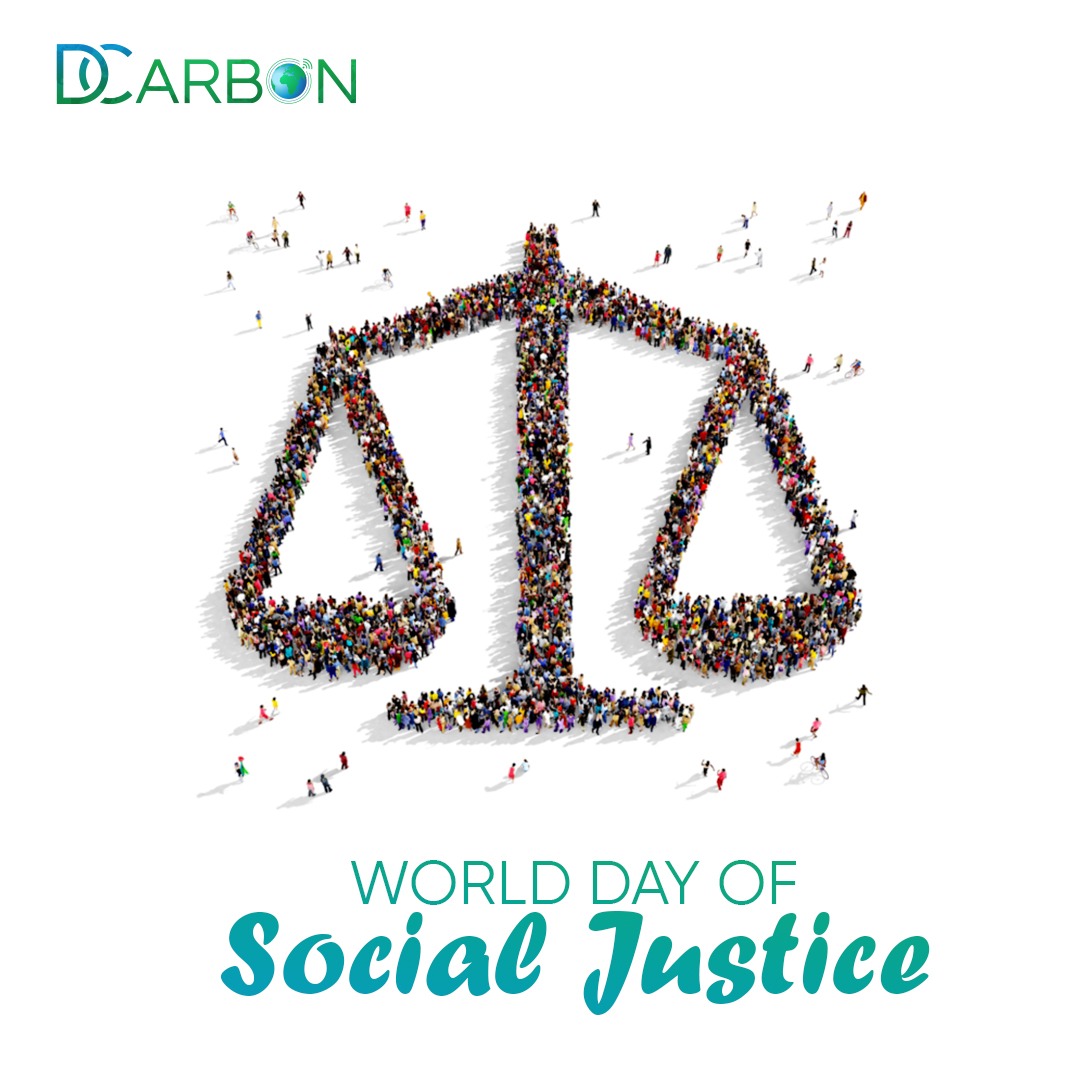 DCarbonGlobal's tweet photo. On this World Day of Social Justice, DCarbon Global reaffirms its commitment to integrating sustainability and climate change action with principles of social justice. We can build a more  sustainable future for all.
#DCarbonGlobal #SocialJustice #ESG #Sustainability https://t.co/7k8yjROU8E