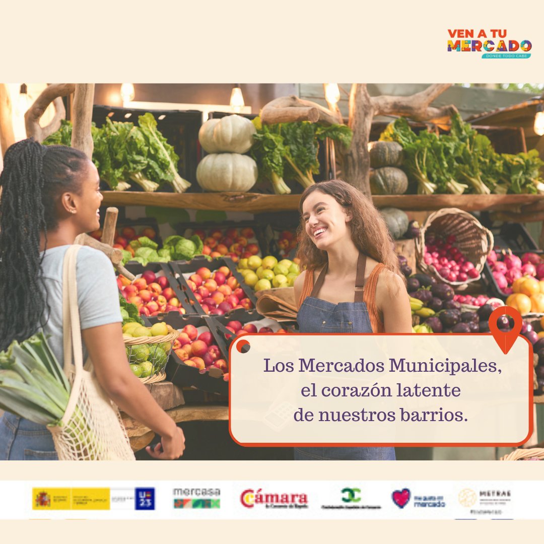 ❤️ Los Mercados Municipales, el corazón latente de nuestros barrios, donde cada rincón, cada aroma y cada sabor encajan perfectamente para crear un puzzle único en el que tú eres una pieza imprescindible.

🧩 #Venatumercado, donde todo cabe.