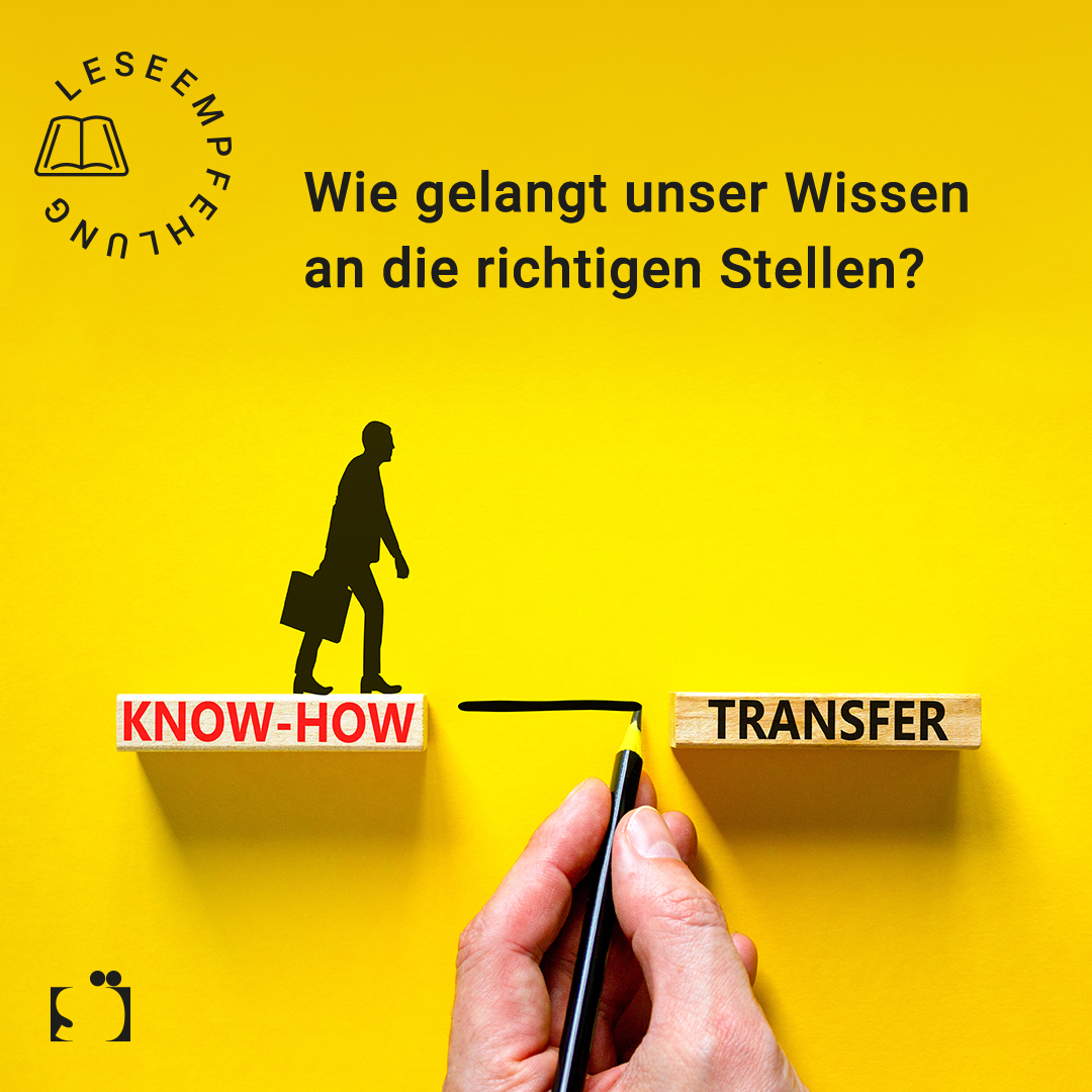 Wie gelangt #Wissen aus der #Forschung an die richtigen Stellen, an Entscheider*innen und Bürger*innen, die dieses Wissen umsetzen können? Leseempfehlung des Artikels in „Transfer und Innovation“ von Nicola Schuldt-Baumgart @stoerschoner und Verena Rossow. isoe.de/news/wie-gelan…