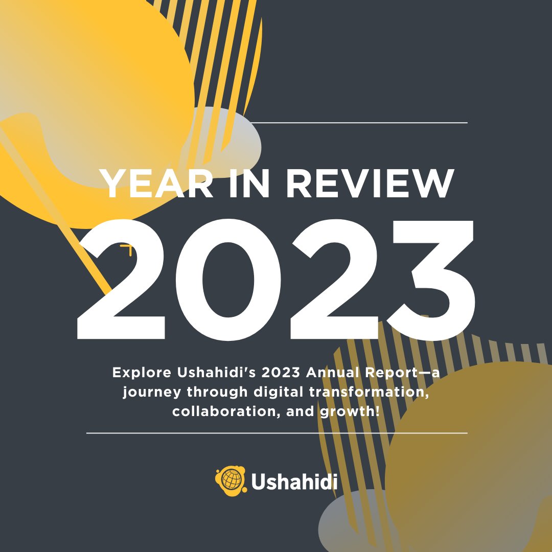 ushahidi's tweet photo. We're happy to share Ushahidi's 2023 report! Explore our achievements &amp; milestones, check out our new partnerships &amp; discover the tools we're equipping ourselves with to drive meaningful change!

Link to full report: https://t.co/OAVGQWWMTy https://t.co/vi42ak2tCK