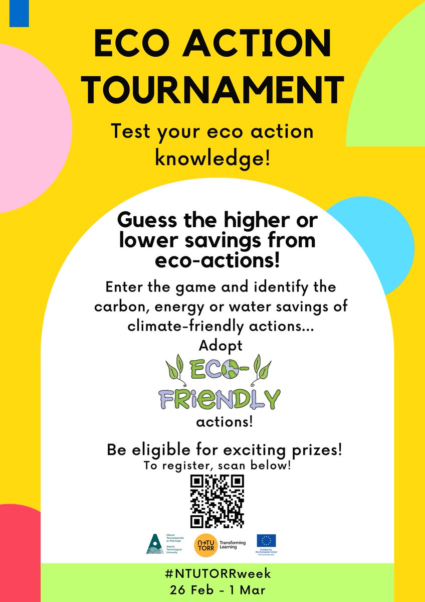 Jessica Clark Duffy (@jessicacduffy) on Twitter photo Interested in #Sustainability? Enjoy online games? <a href="/atu_ie/">Atlantic Technological University</a> students & staff are invited to register 4 <a href="/ecoactiongames/">eco action games</a> Online Tournament running next wk during #NTUTORRweek Play new games daily & compete for prizes-iPad, AirPods, Fitbits & more! Register @ forms.office.com/e/gPbcuuWgAm Interested in #Sustainability? Enjoy online games? <a href="/atu_ie/">Atlantic Technological University</a> students & staff are invited to register 4 <a href="/ecoactiongames/">eco action games</a> Online Tournament running next wk during #NTUTORRweek Play new games daily & compete for prizes-iPad, AirPods, Fitbits & more! Register @ forms.office.com/e/gPbcuuWgAm
