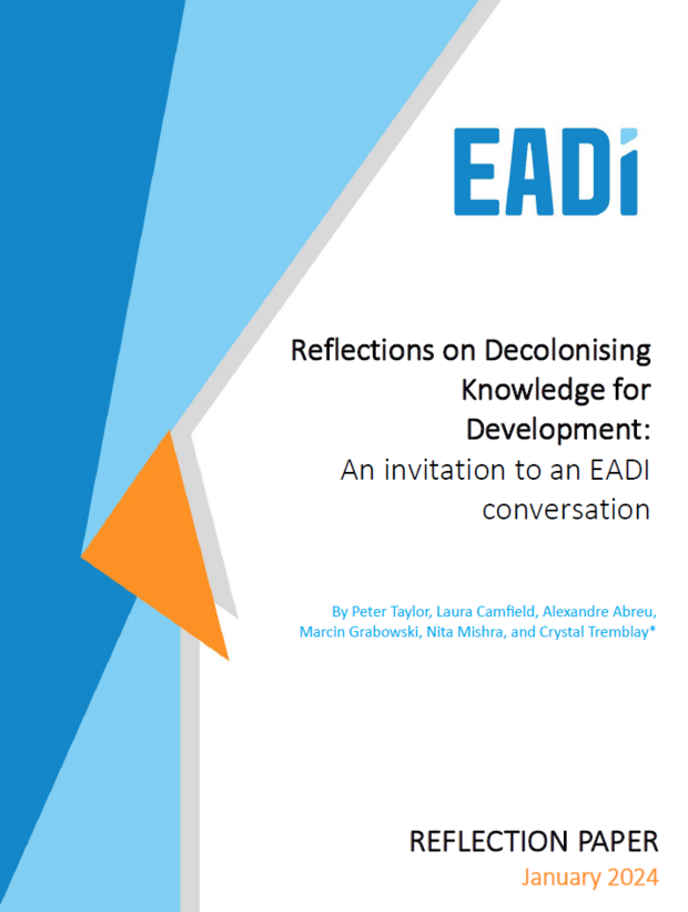 📢 We're very excited to invite you to a reflection and discussion process on decolonising Development Studies and the role EADI could play in this! 🔎 Blog by @ptaylor_ottawa: bit.ly/3ORh1eZ 🔎 Collective reflection piece: bit.ly/49lVcN1