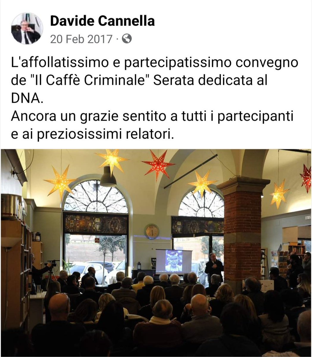 Lucca, 2017 Radio Caffè Criminale - evento in presenza sulla prova del DNA #scienzeforensi #biologiaforense #geneticaforense #indagini #indaginiscientifiche #identificazione #DNAEvidence #agenziainvestigativa #falcoagenziainvestigativa #bioforensics #eugeniodorio