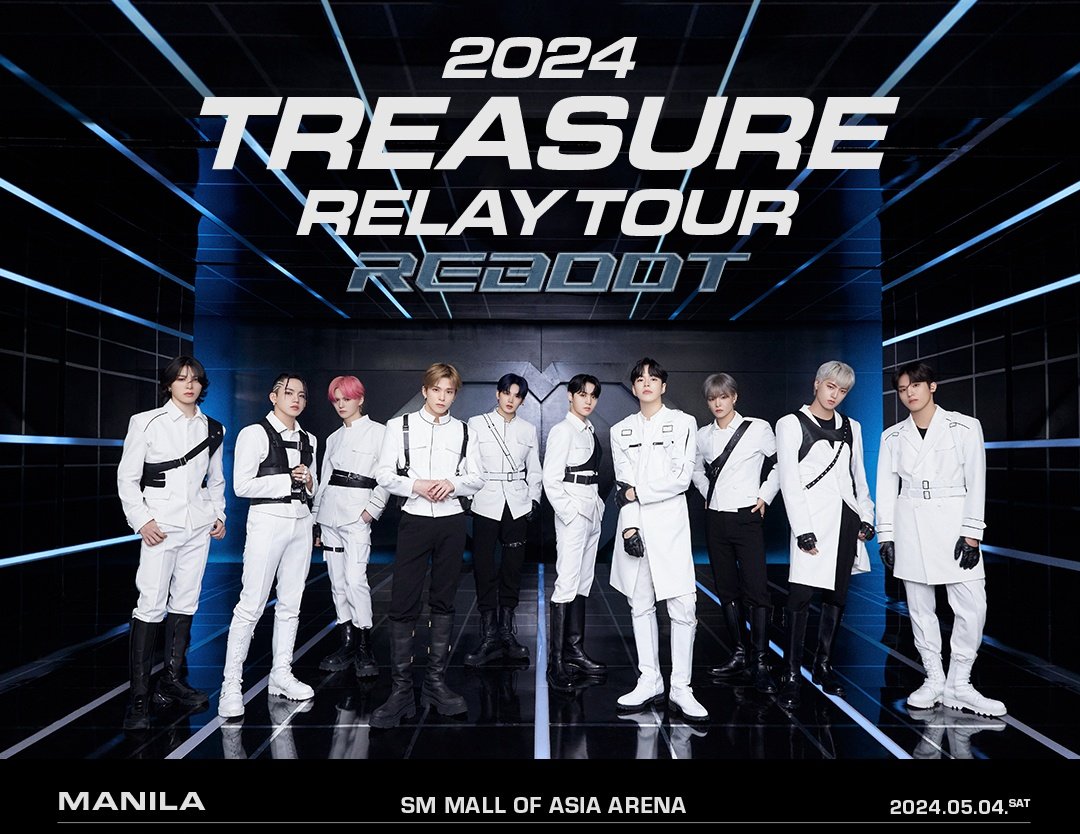 Manila schedule is before my birthday~😍 I manifest to get a ticket~🙏✨️ It will be the best gift ever 🎁 🩵 so excited & happy~~I hope to see you again, TREASURE 💎🥰 #TreasureAtMOAArena
#ChangingTheGameElevatingEntertainment #TREASURE #트레저 #RELAY #TOUR #REBOOT #YG