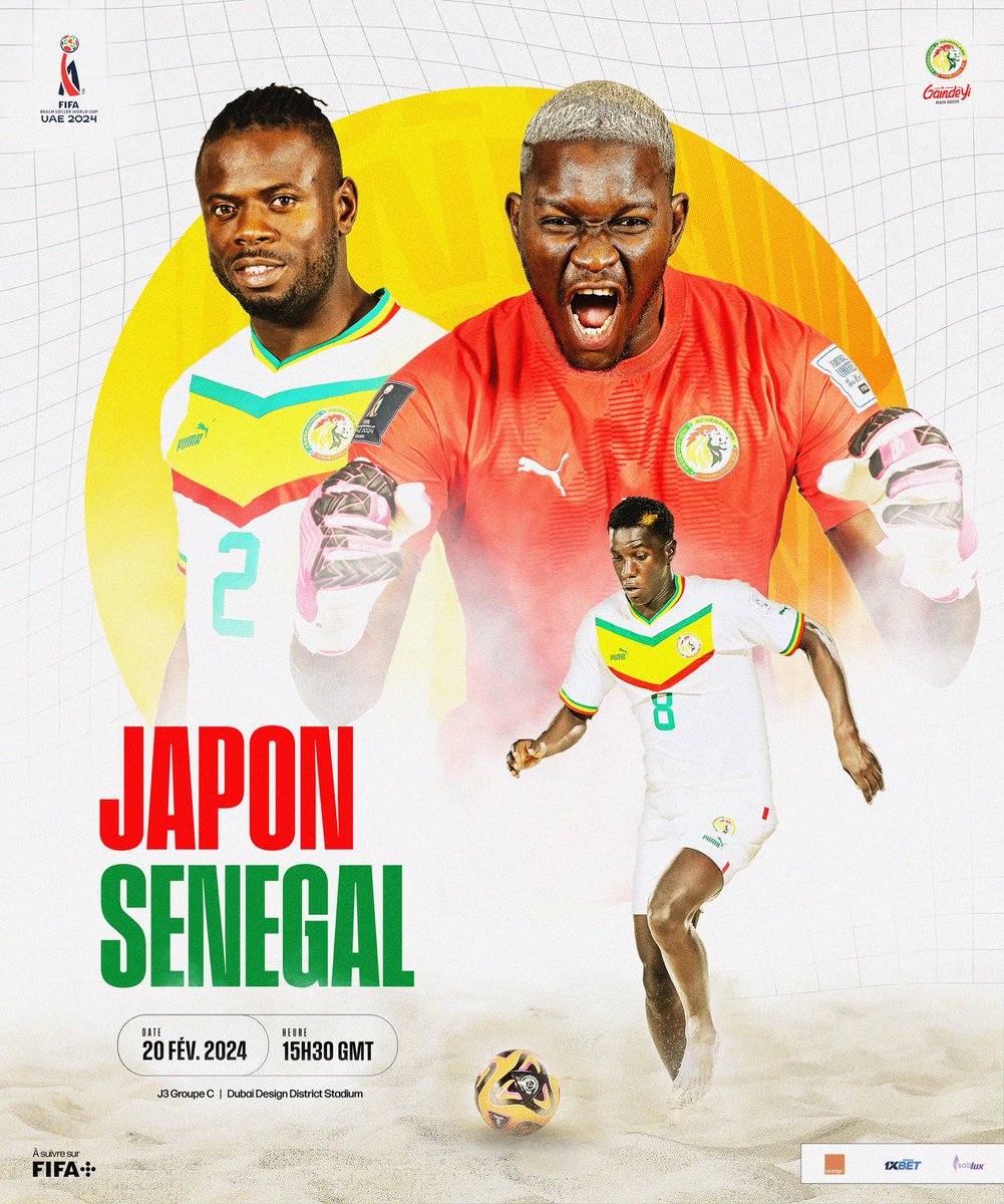 𝙅𝙊𝙐𝙍 𝘿𝙀 𝙈𝘼𝙏𝘾𝙃 | Japon vs Sénégal ⌚️Coup d’envoi : 15h30 GMT 📺 FIFA + 👉 plus.fifa.com/en/content/437…
