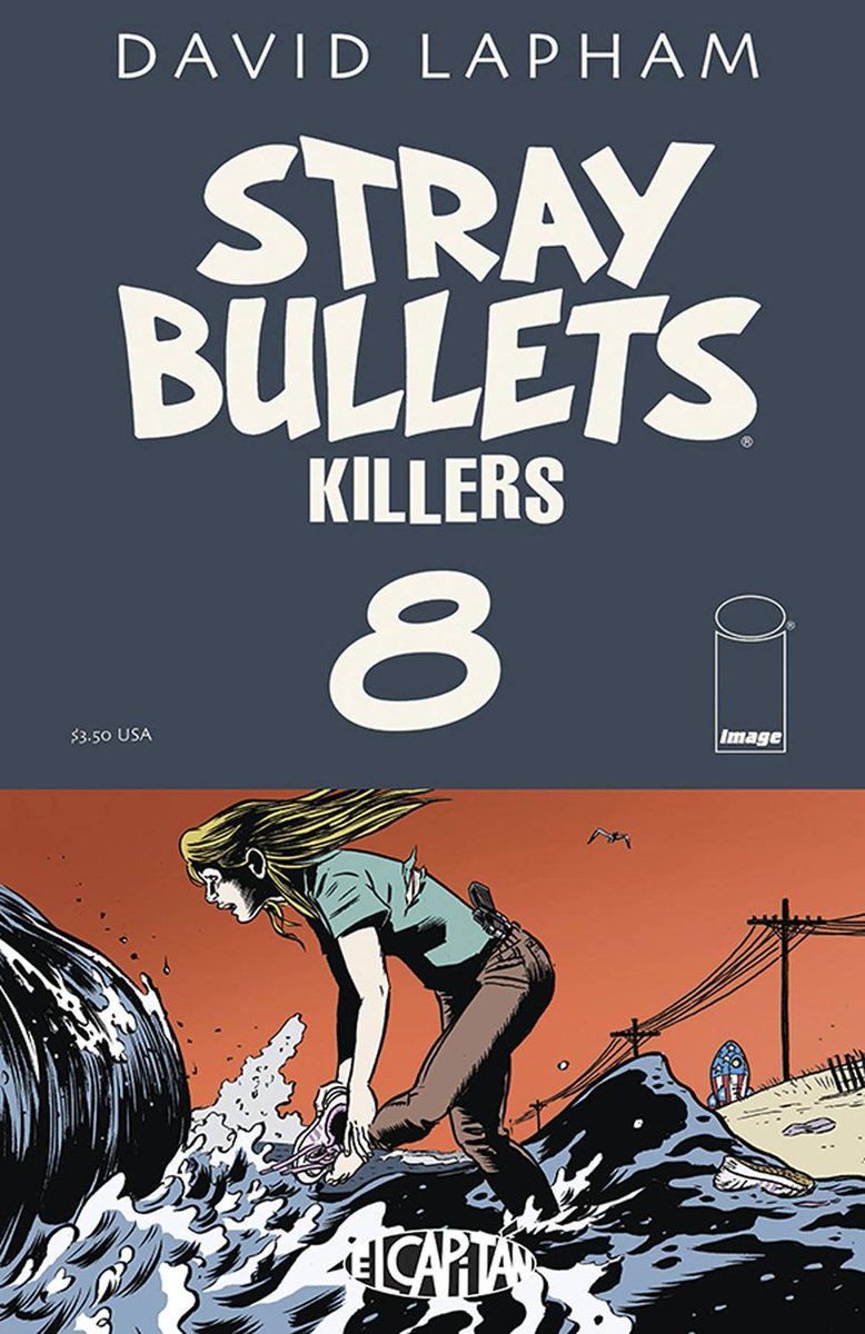 JLBroomes's tweet photo. What's a comic book panel that had a profound impact on you as a fan of the medium?

If a splash page can be counted as a big panel, this one from David Lapham's Stray Bullets: Killers (vol.8) really packs a wallop.

#DavidLapham https://t.co/Jx56HIWXUP