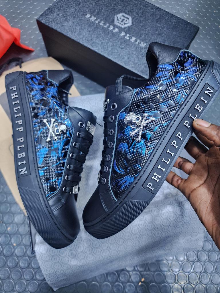 Philipp plein shoes blue best sale