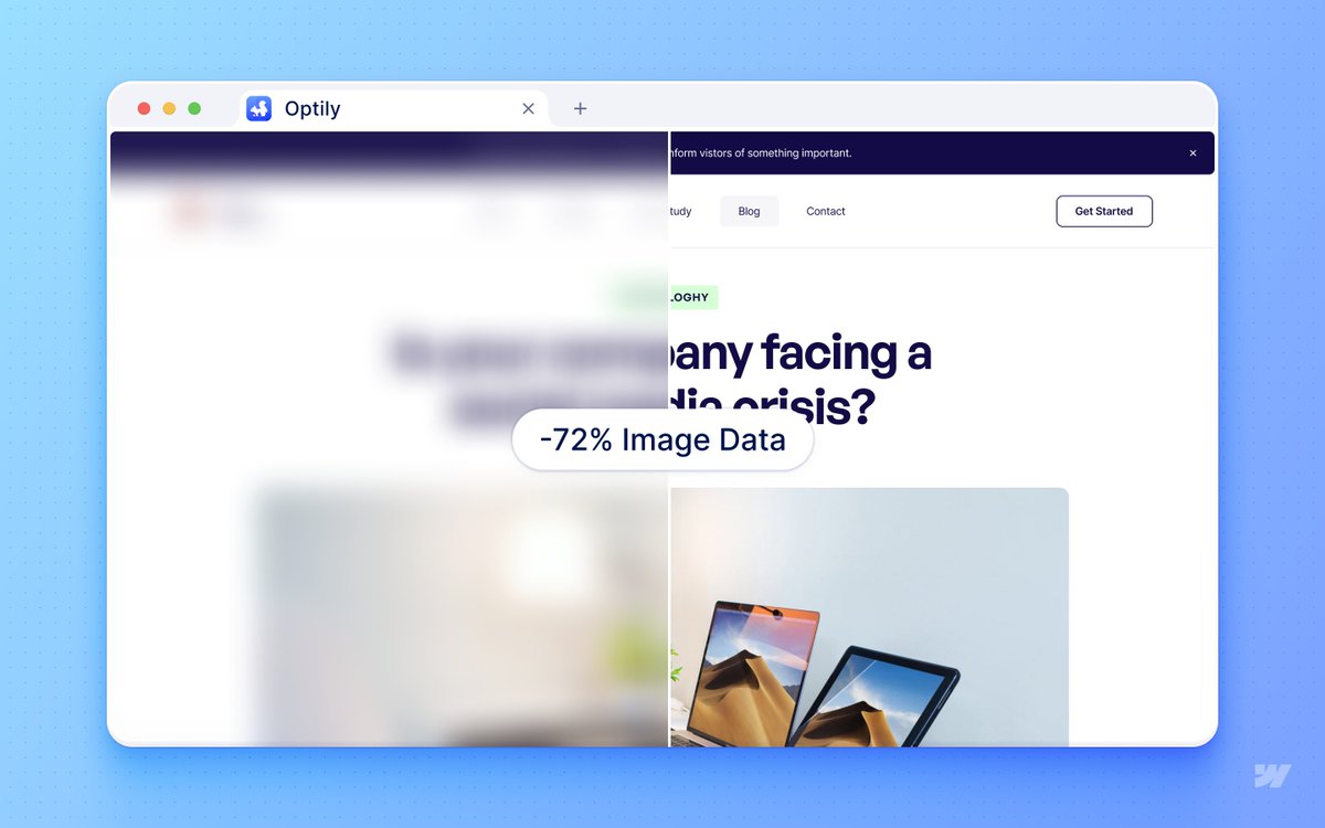 Optimize your 📰 Rich Text Fields today!

Reduce the size of your blogs and articles, without quality loss.

Automated image optimization on <a href="/webflow/">Webflow</a> 

Learn More 👉 optily.co
