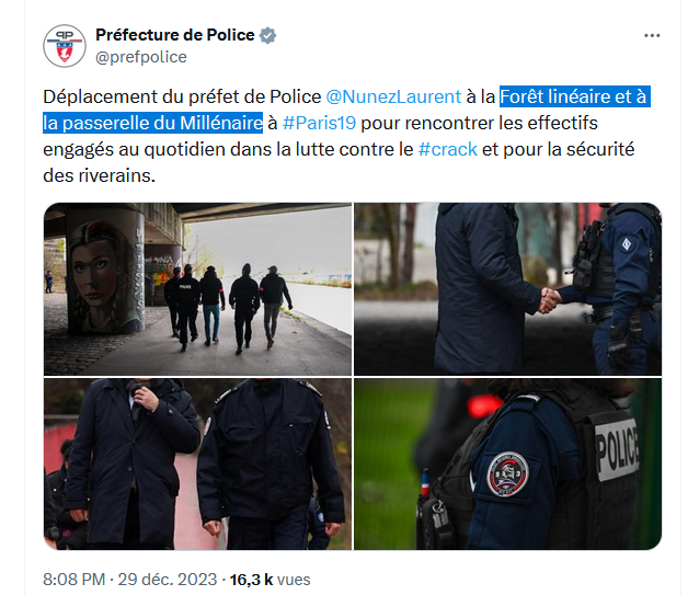 JCQDSE's tweet photo. Et un autre centre commercial récent en quasi-faillite...
Situé juste à la limite de Paris, ce "parc du millénaire" (!), comme l'appelait Najdovski, était un élément essentiel de l'aménagement du secteur Rosa Parks, dans le 19e.
C'est actuellement le camp du crack. https://t.co/OK3dw1OBOc